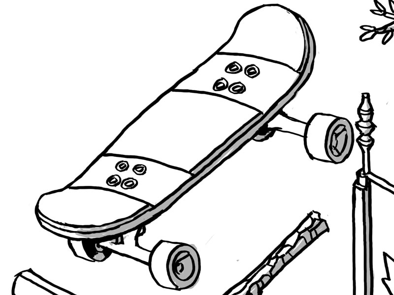 800x600 Skateboard Sticker Sketch 1 By Nigel Sussman - Skate Sketch