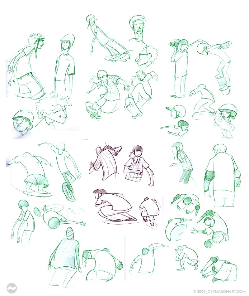 800x949 Sketch Explosion! 4 Skate Park - Skatepark Sketch