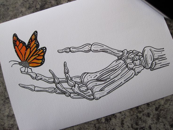 Skeleton Hand Sketch At Explore Collection Of