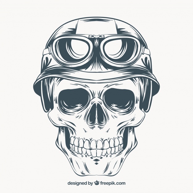 626x626 Skull Vectors, Photos And Psd Files Free Download - Skeleton Head Sketch