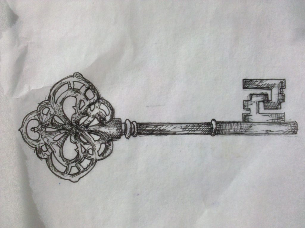 1024x765 Skeleton Key Tattoo Sketch Tattoo Ideas - Skeleton Key Sketch