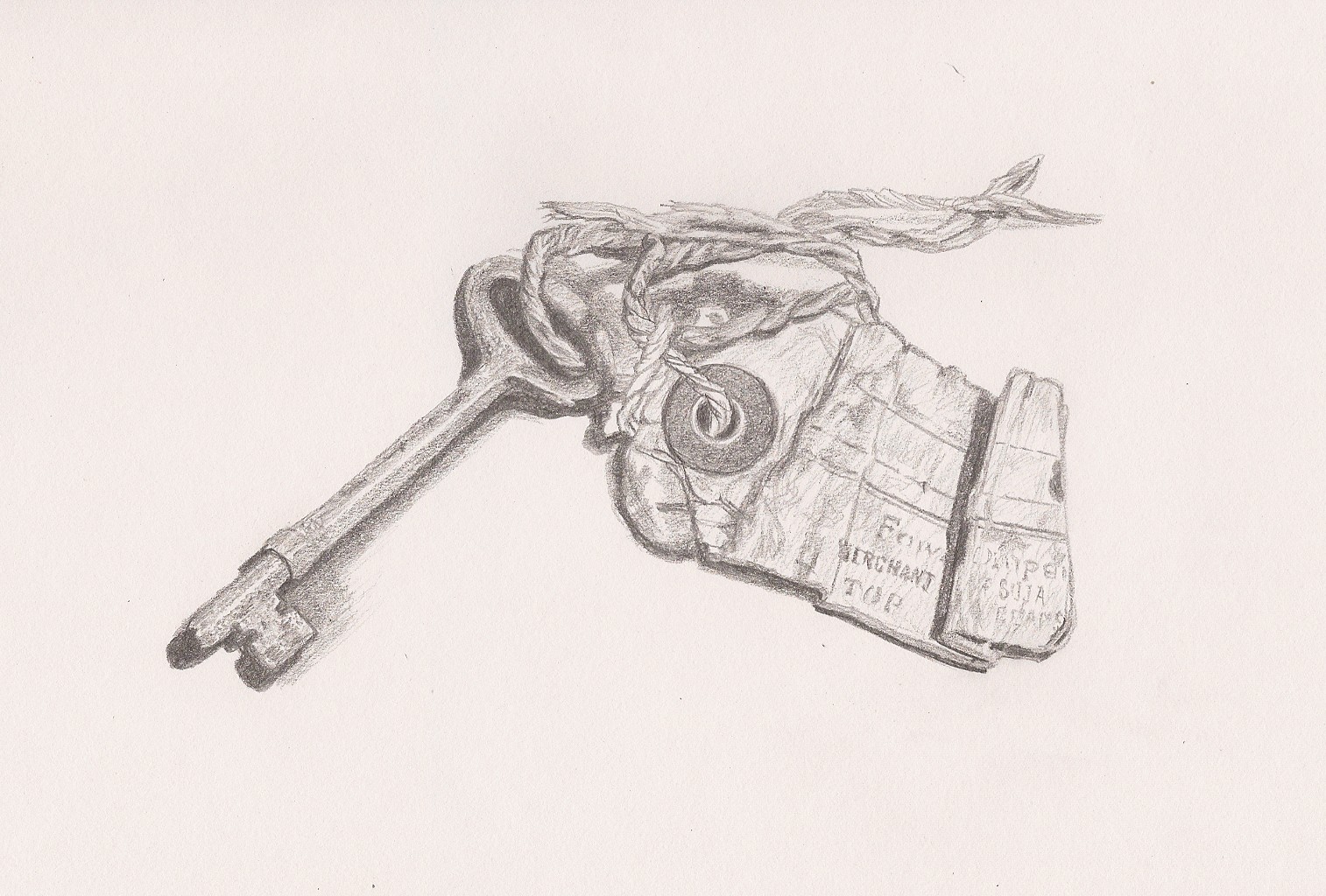 1514x1024 Sketch A Day 2011 April 27, 2011 - Skeleton Key Sketch