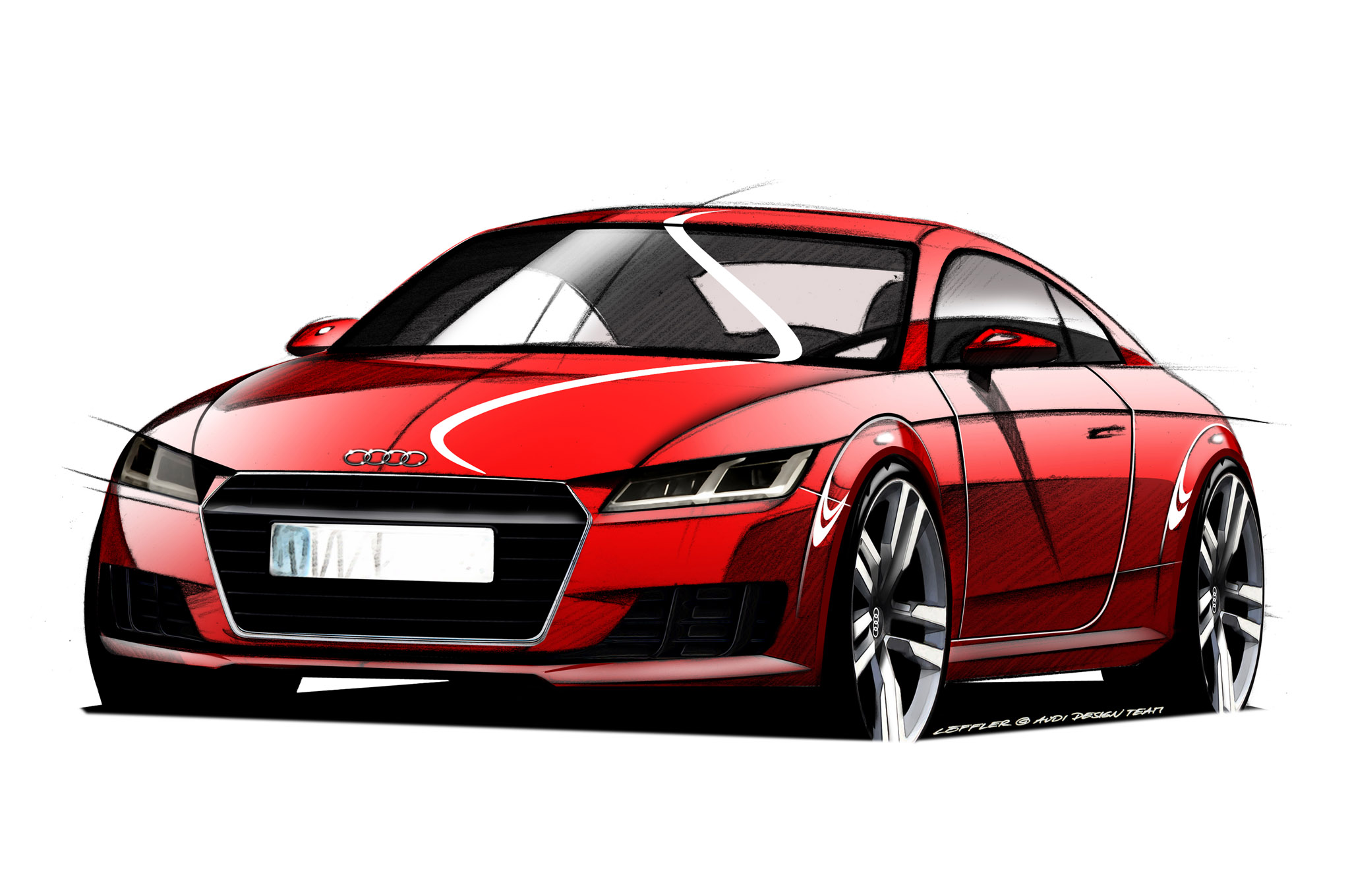 2048x1360 2016 Audi Tt Sketches Released Ahead Of Geneva Debut - Sketch 2016
