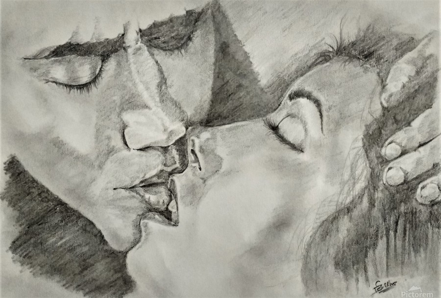 900x608 Passionate Love Sketch - Sketch