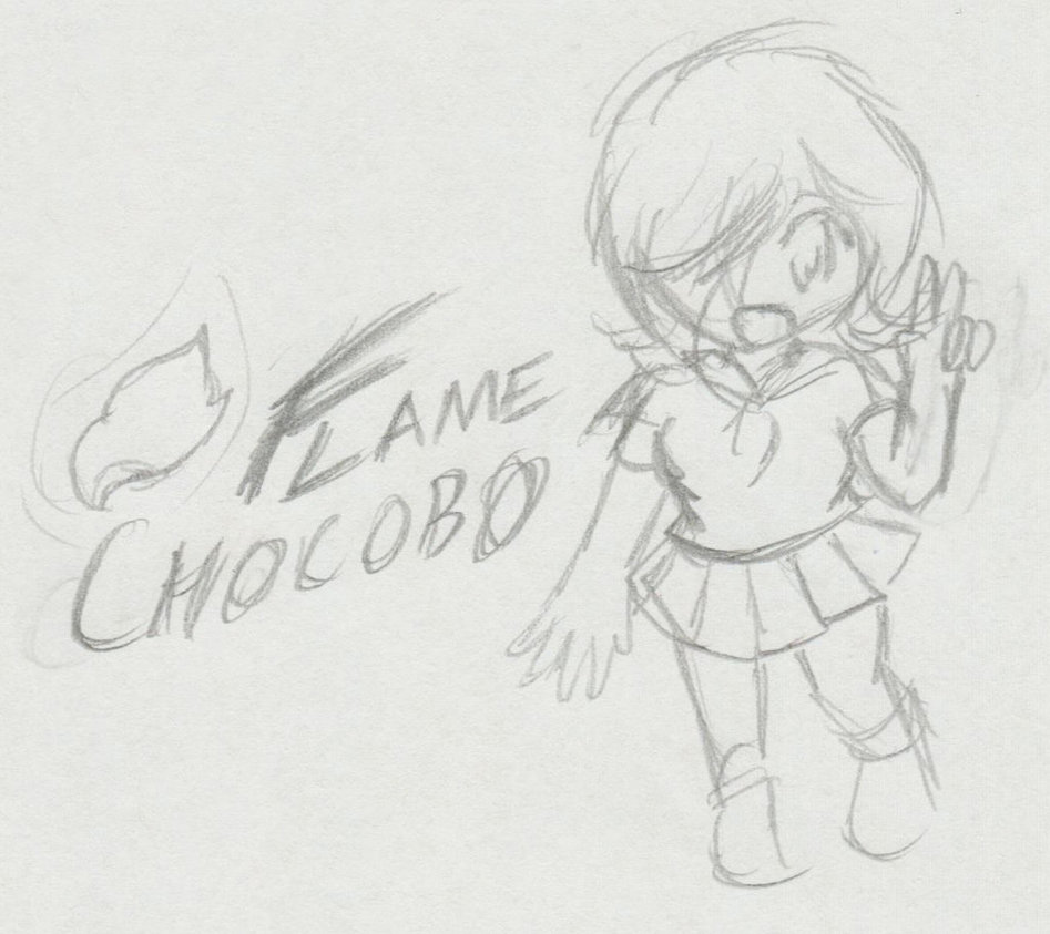 947x843 Flame Chan Logo ~commission~ Sketch By Xero J - Sketch 3 Logo