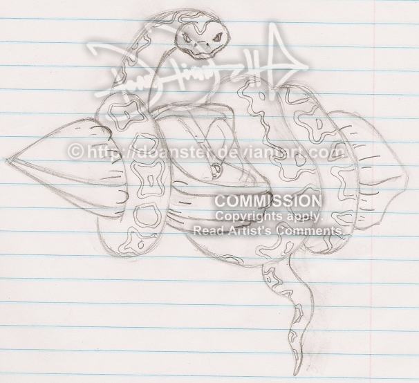 606x554 Snake Boat Logo Sketch 3 By Doanster - Sketch 3 Logo
