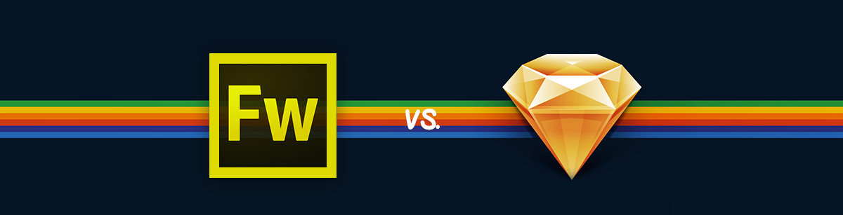 1200x307 Spot The Difference Fireworks And Sketch 3 Unitid - Sketch 3 Logo