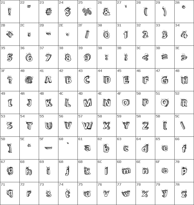 Sketch 3d Font at Explore collection of Sketch 3d Font