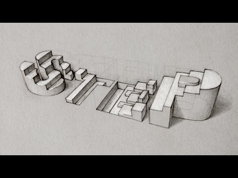 480x360 Quick Sketch - Sketch 3d Font