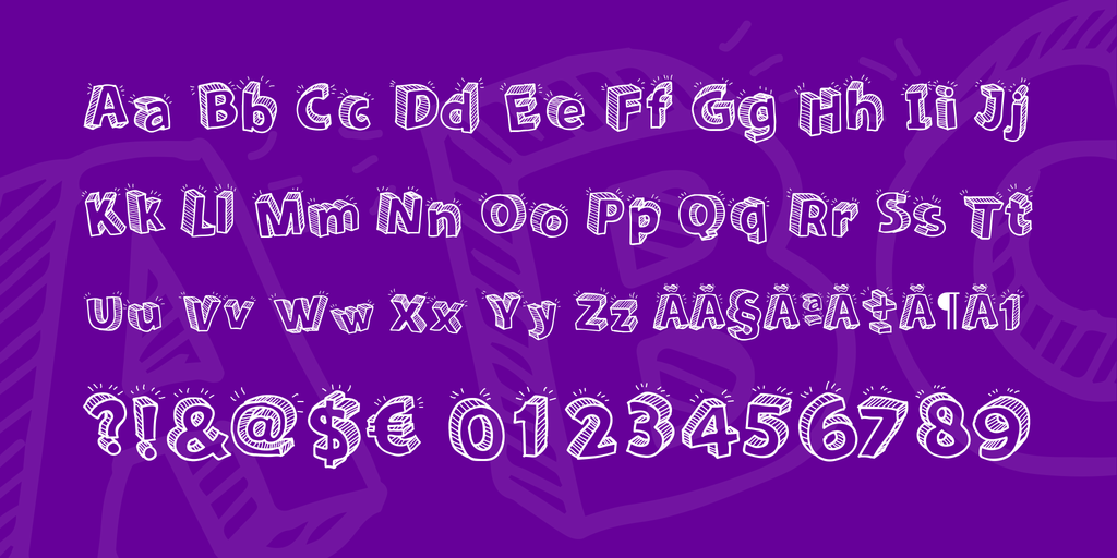 1024x512 Sketch 3d Font 1001 Fonts - Sketch 3d Font