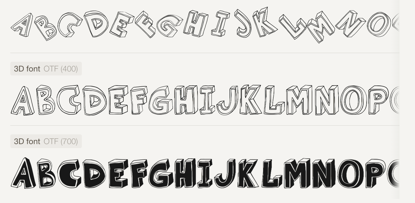 Sketch 3d Font at Explore collection of Sketch 3d Font
