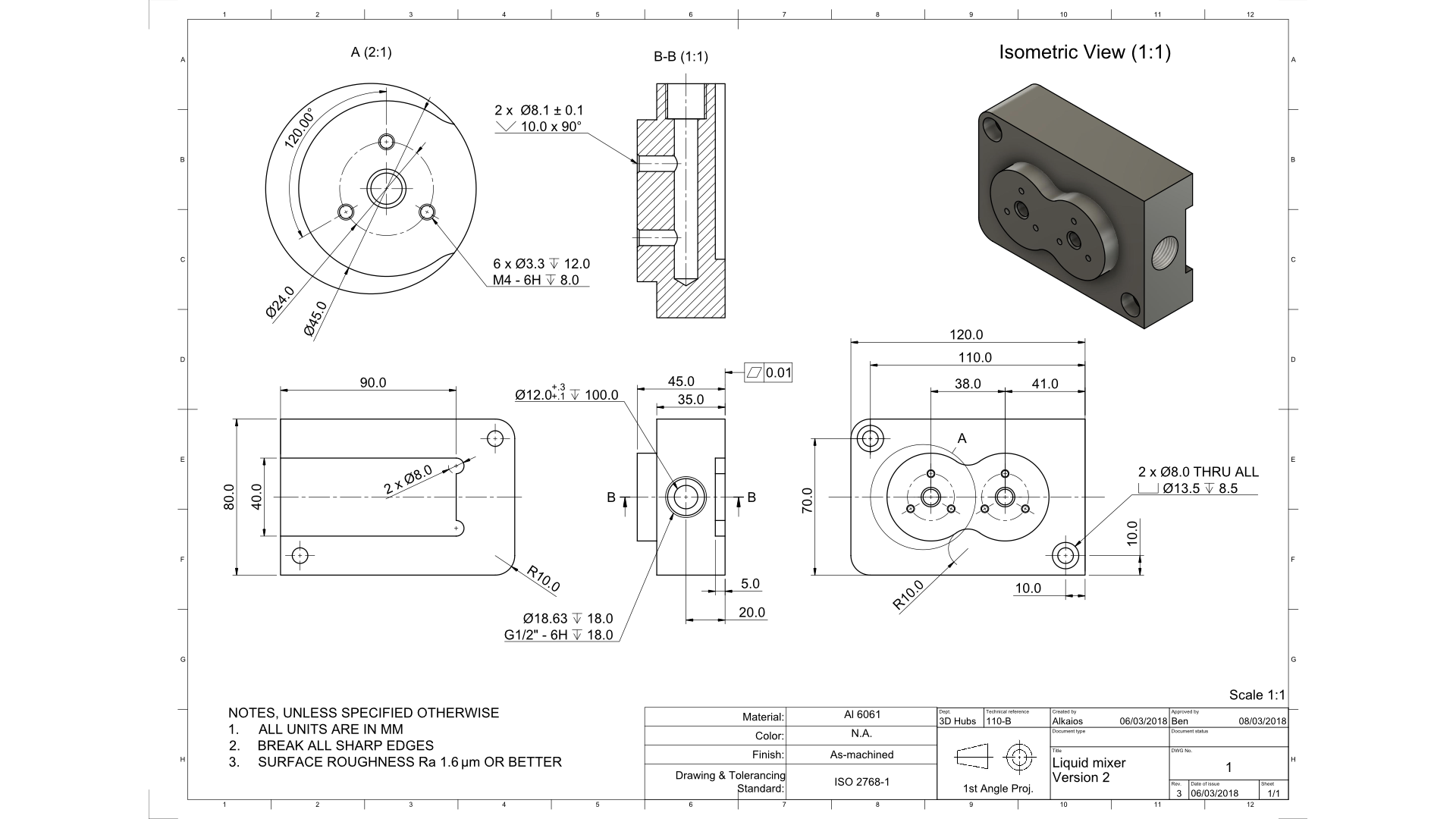 1920x1080 How To Prepare A Technical Drawing For Cnc Machining 3d Hubs - Sketch 3d Surfaces