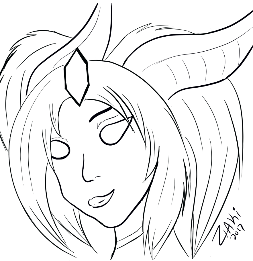 883x911 Draenei Portrait - Sketch A Day Challenge