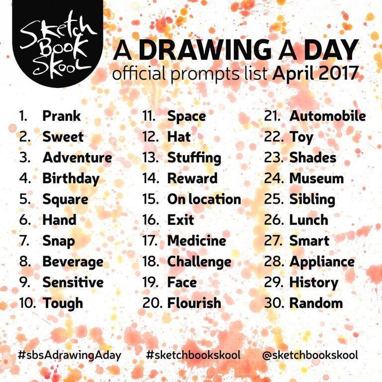 768x768 Restart Your Drawing Habit 30 Sketch Prompts For April - Sketch A Day Challenge