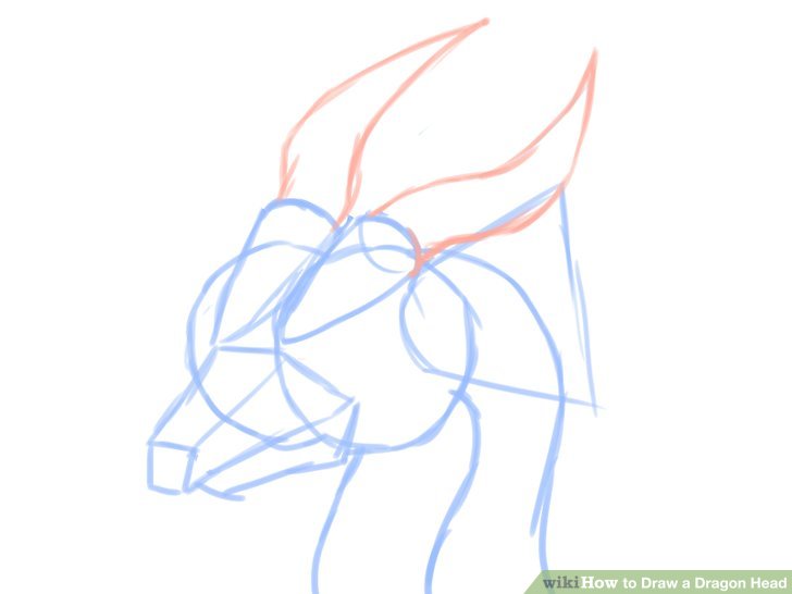 728x546 How To Draw A Dragon Head (With Pictures) - Sketch A Dragon