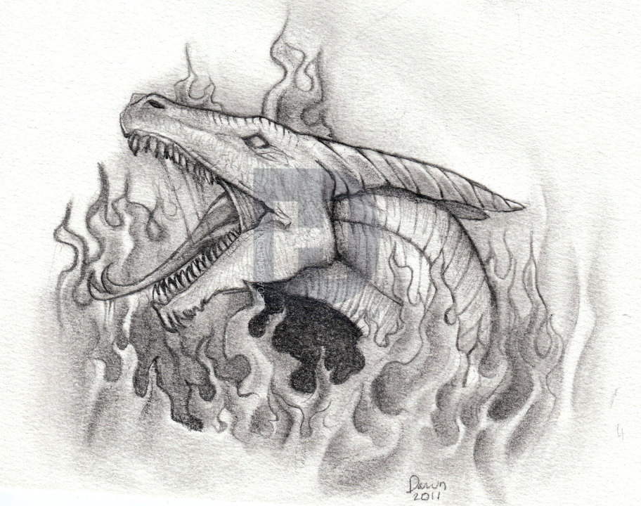 912x720 How To Sketch A Dragon, Step By Step, Drawing Guide, By Darkonator - Sketch A Dragon