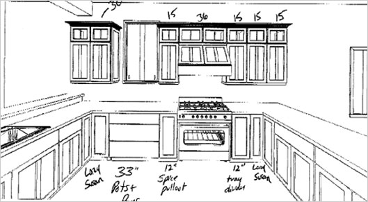 529x291 Drawn Kitchen Layout Drawing - Sketch A Room Layout