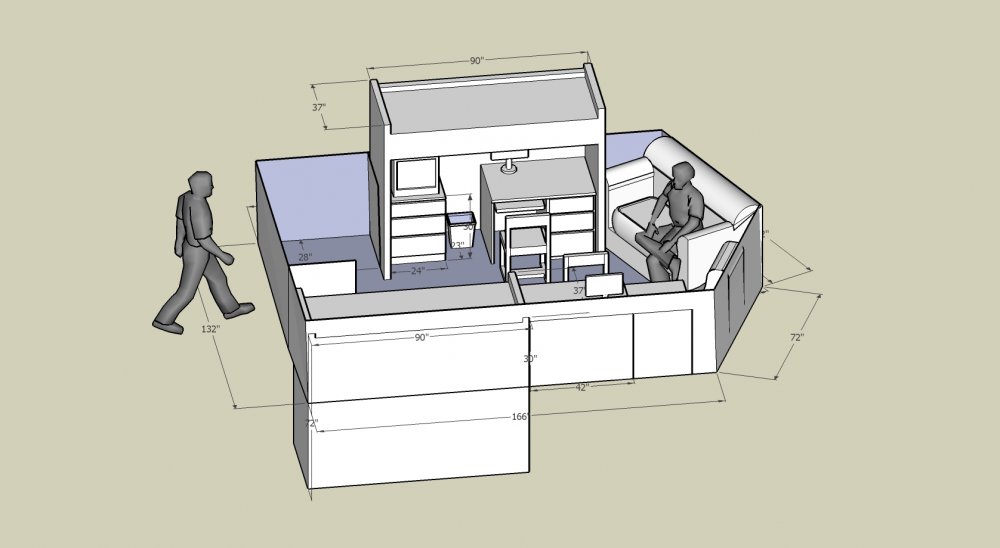 1000x548 Sketch Up Dorm Room Layout By Thecritique - Sketch A Room Layout