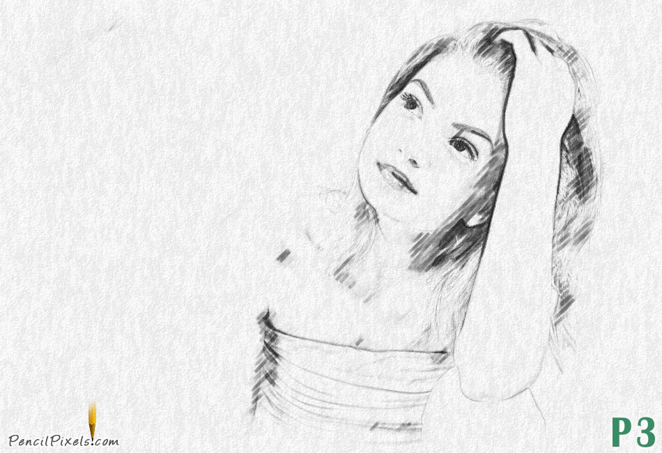 950x650 E Pencil 3 Script - Sketch Action Photoshop Free