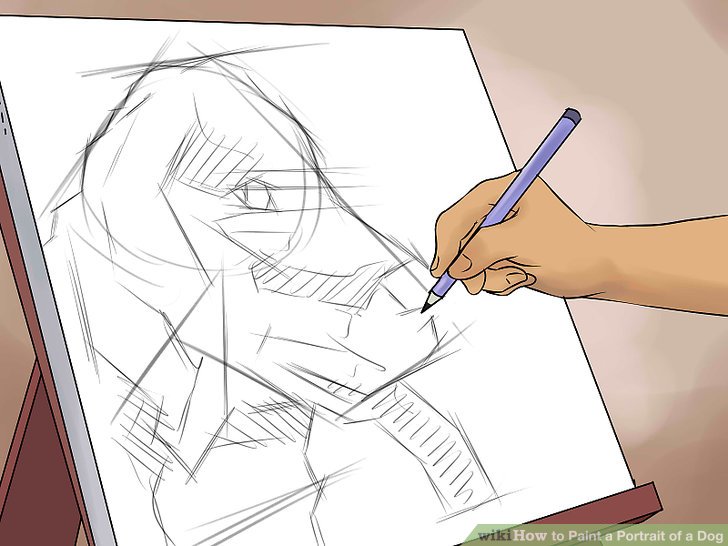 728x546 How To Paint A Portrait Of A Dog 14 Steps (With Pictures) - Sketch And Paint