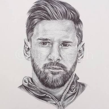 384x384 Image Result For Lionel Messi Sketch Paint Football - Sketch And Paint