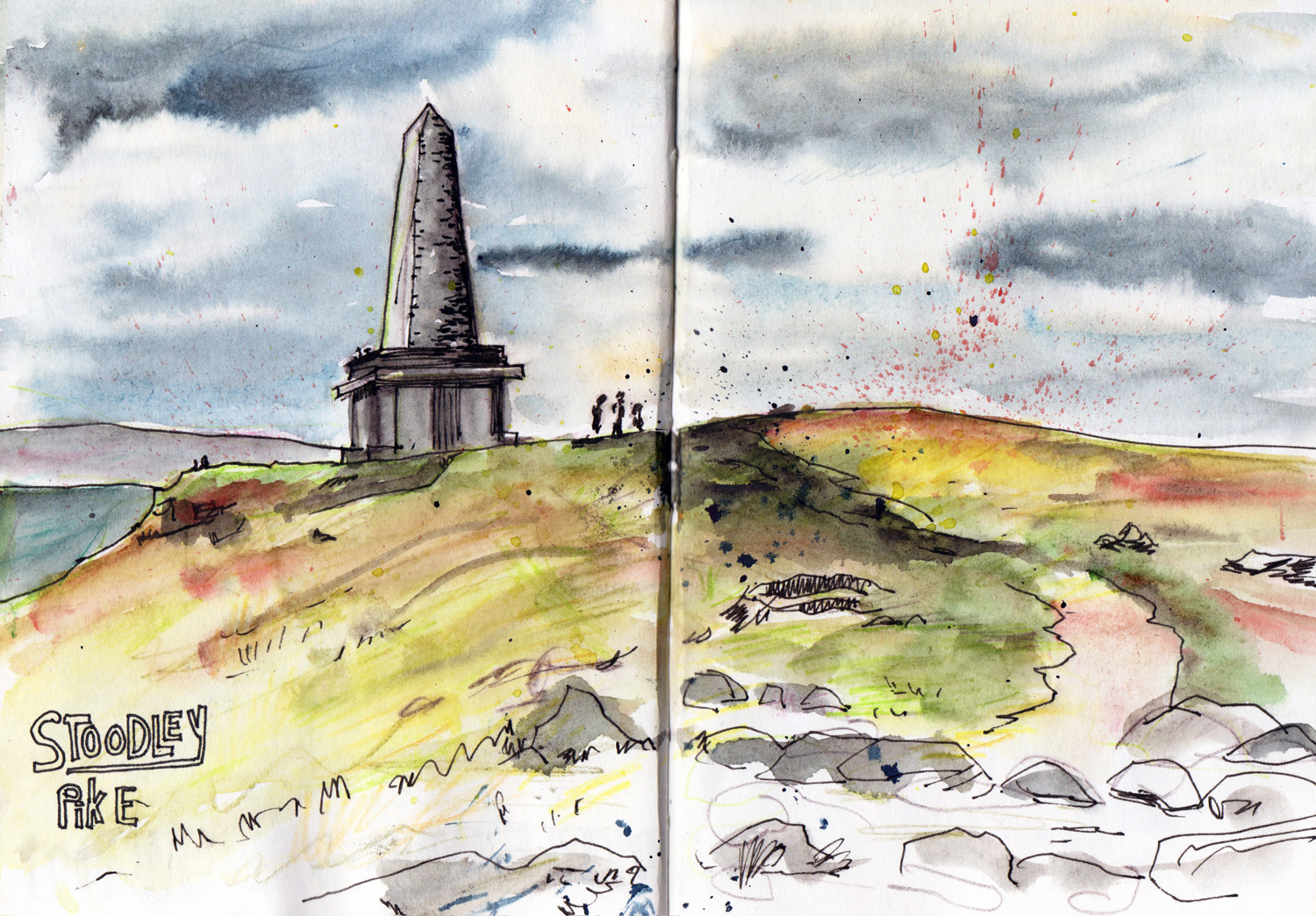 1500x1044 Landscape Sketching - Sketch And Watercolor