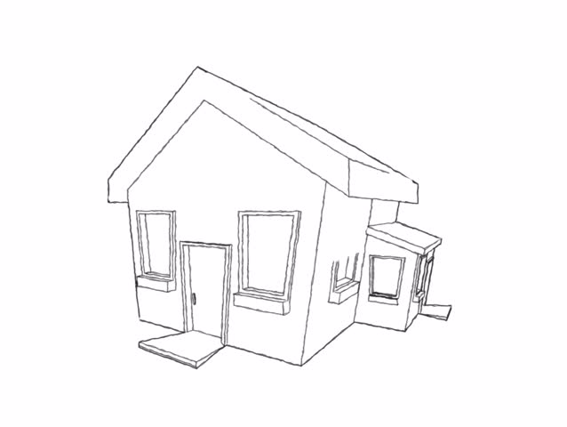 638x480 3d Animation Of Sketch Houses For Use - Sketch Animation Video
