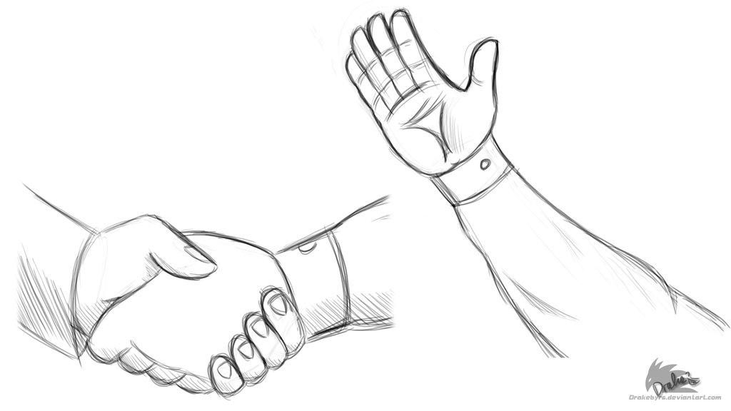 1024x576 Hand And Arm - Sketch Arm