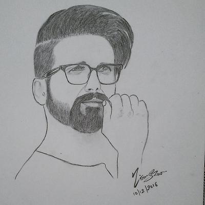 400x400 Sketching Art Of Shades - Sketch Art