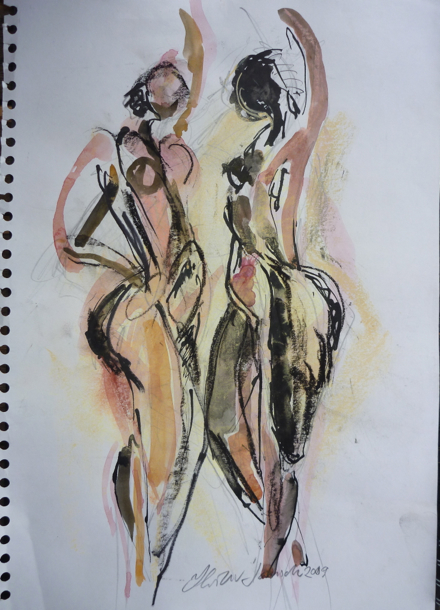 440x610 Sculptors Drawings Original Pencil Sketches Contemporary British Art - Sketch Art Drawing