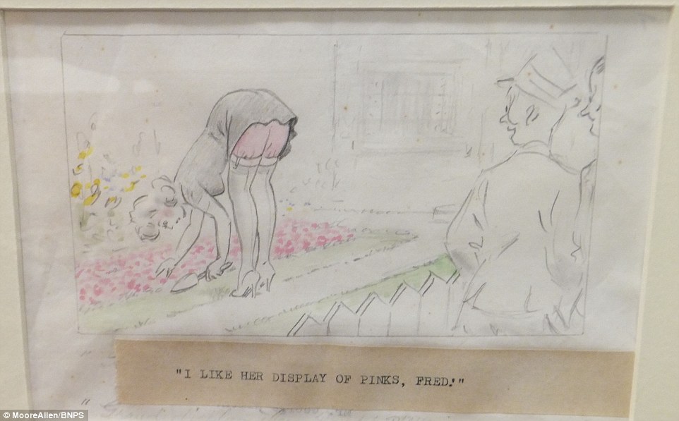 962x597 Saucy Sketches By Famed Seaside Cartoonist Donald Mcgill Found In - Sketch Art For Sale