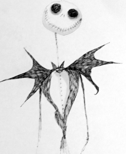 409x500 Tim Burton Art For Sale - Sketch Art For Sale