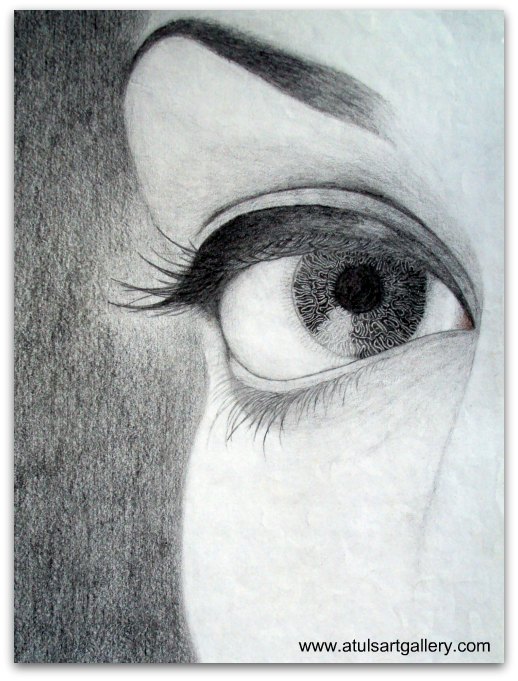 518x681 Atuls Art Gallery Blog Archive Eye Sketch - Sketch Art Gallery