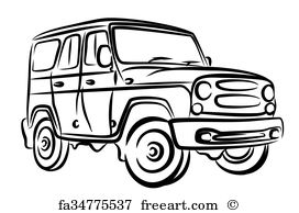 272x194 Free Suv Sketch Art Prints And Wall Artwork Freeart - Sketch Art Prints