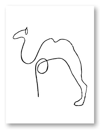 425x536 Camel - Sketch Art Prints