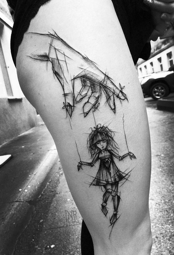 700x1024 7 Best Tattoo Artists With An Unmistakably Unique Style To Follow - Sketch Art Tattoo