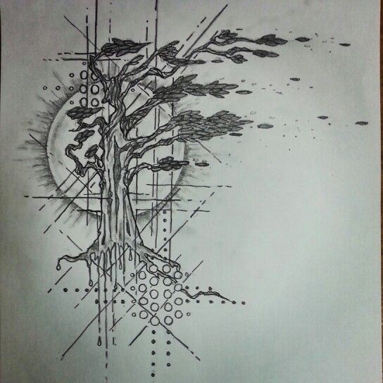 544x544 Tree Art - Sketch Art Tattoo