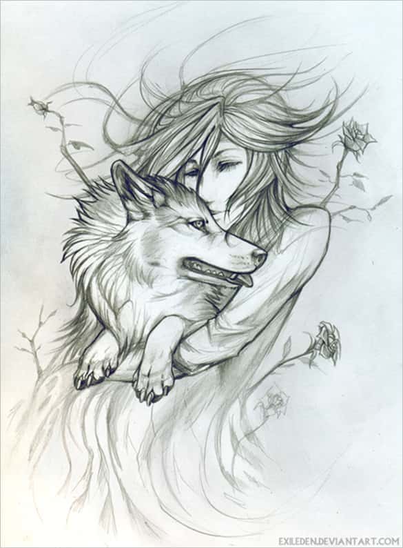 585x794 Love Drawings Template Designs Amp Art Ideas Free Amp Premium - Sketch Art Wallpaper