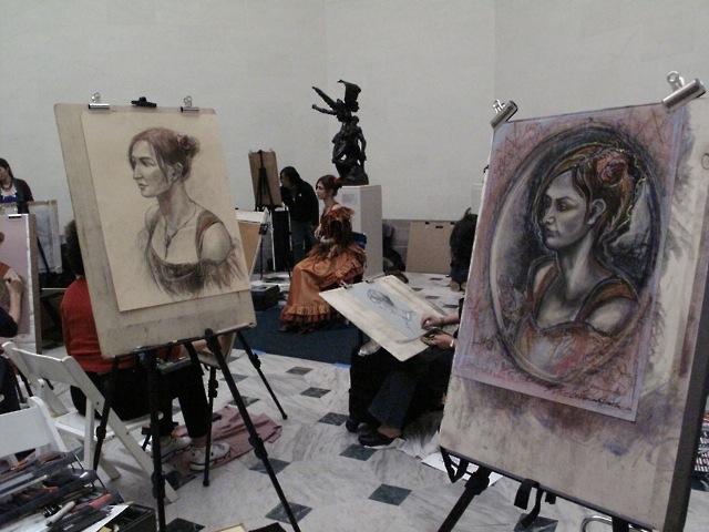640x480 Art Students Draw Inspiration From Museum Masterpieces Famsf - Sketch Artist Drawings