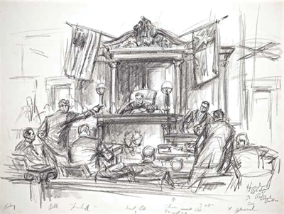 400x302 Video Displaces But Cannot Replace The Courtroom Sketch Artist - Sketch Artist Drawings