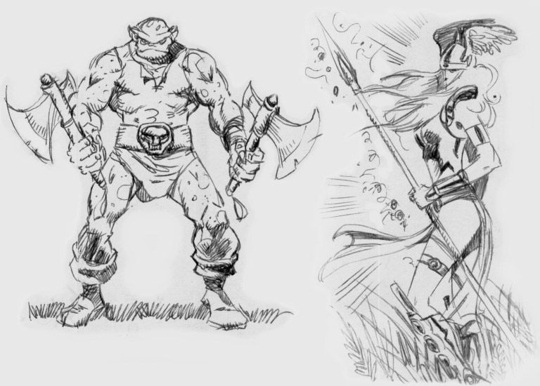 768x550 Game Characters Sketch Artistmacwin Macwin Portfolio - Sketch Artist Game