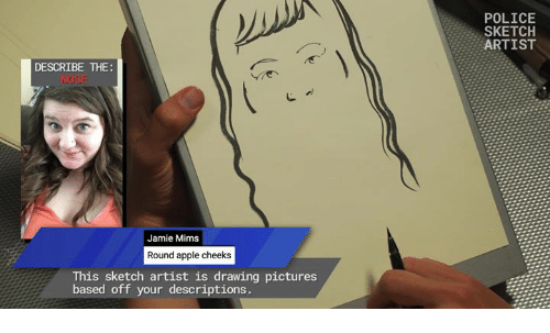 500x303 Police Sketch Artist Describe The Nose Jamie Mims Round Apple - Sketch Artist Near Me