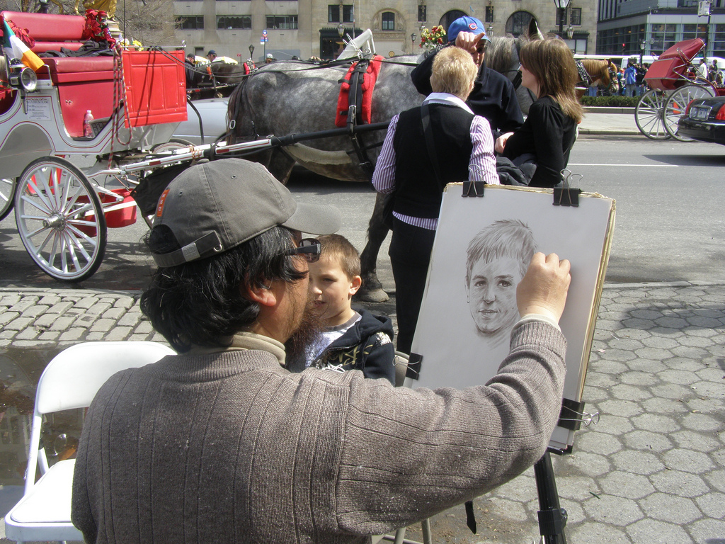 1024x768 New York, New York Central Park Area - Sketch Artist Nyc