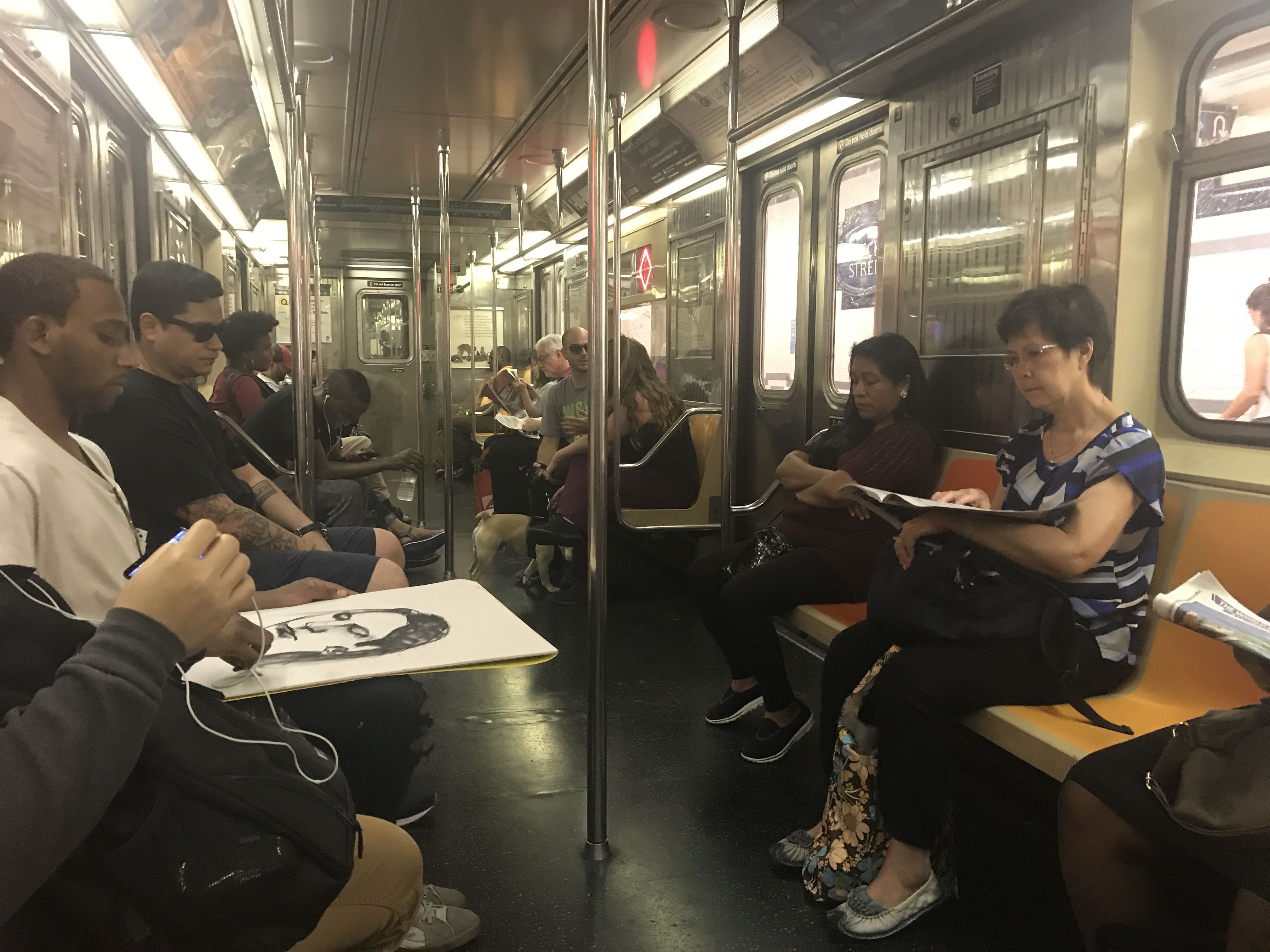 4032x3024 Subway Sketch Artist. Nyc. Pictures From The Road - Sketch Artist Nyc