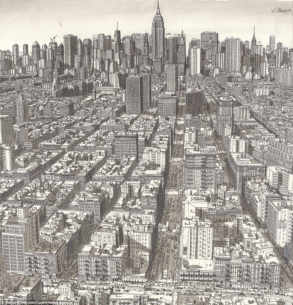 962x1003 Trip Down Memory Line Artist Draws Incredibly Detailed Pictures - Sketch Artist Nyc