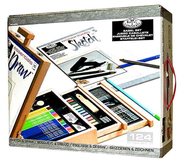613x550 Sketch And Draw Easel Artist Set - Sketch Artist Set