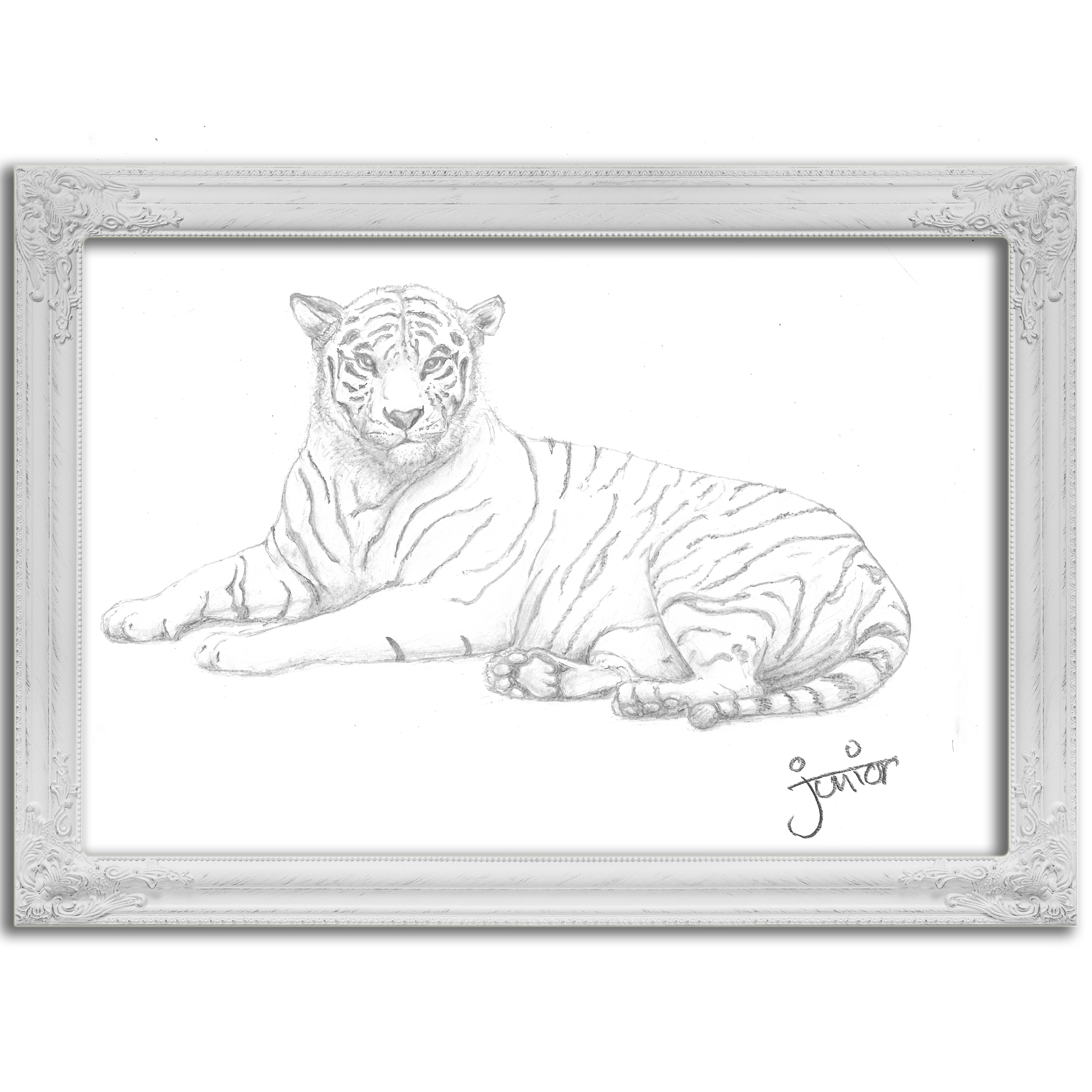 2200x2200 Tiger Art Sketches - Sketch Artwork