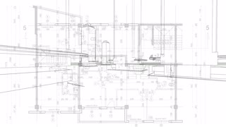 320x180 Abstract Architecture Background Blueprint House Plan With Sketch - Sketch Background
