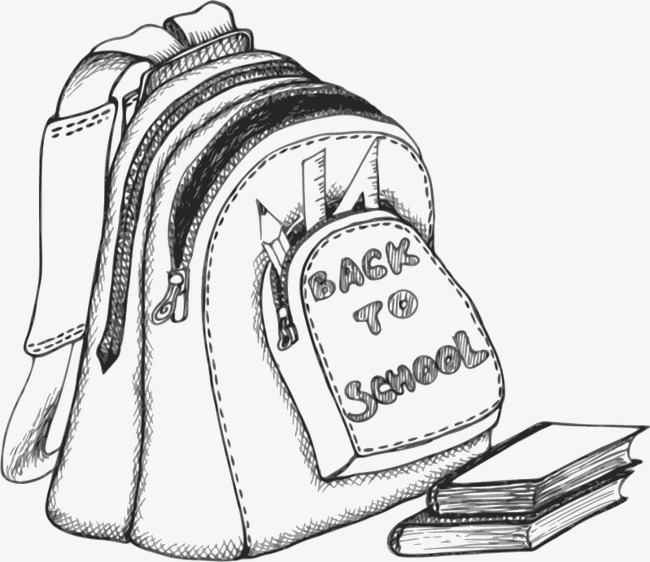 650x562 Sketch Bags, Sketch Vector, Graphic Design, School Bag Png And - Sketch Bag