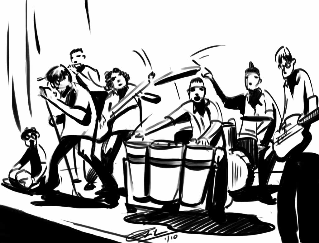1024x780 The Band Soaktosink - Sketch Band